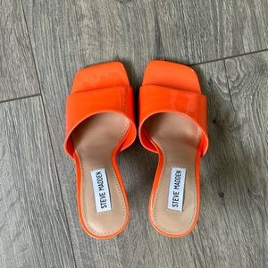 Orange Steve Madden size 5.5 heels!